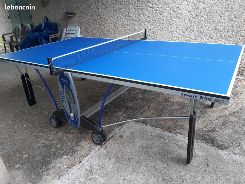 Table De Ping-pong Cornilleau SECRETIN PRO – Verte Sur Roulettes – Bon état