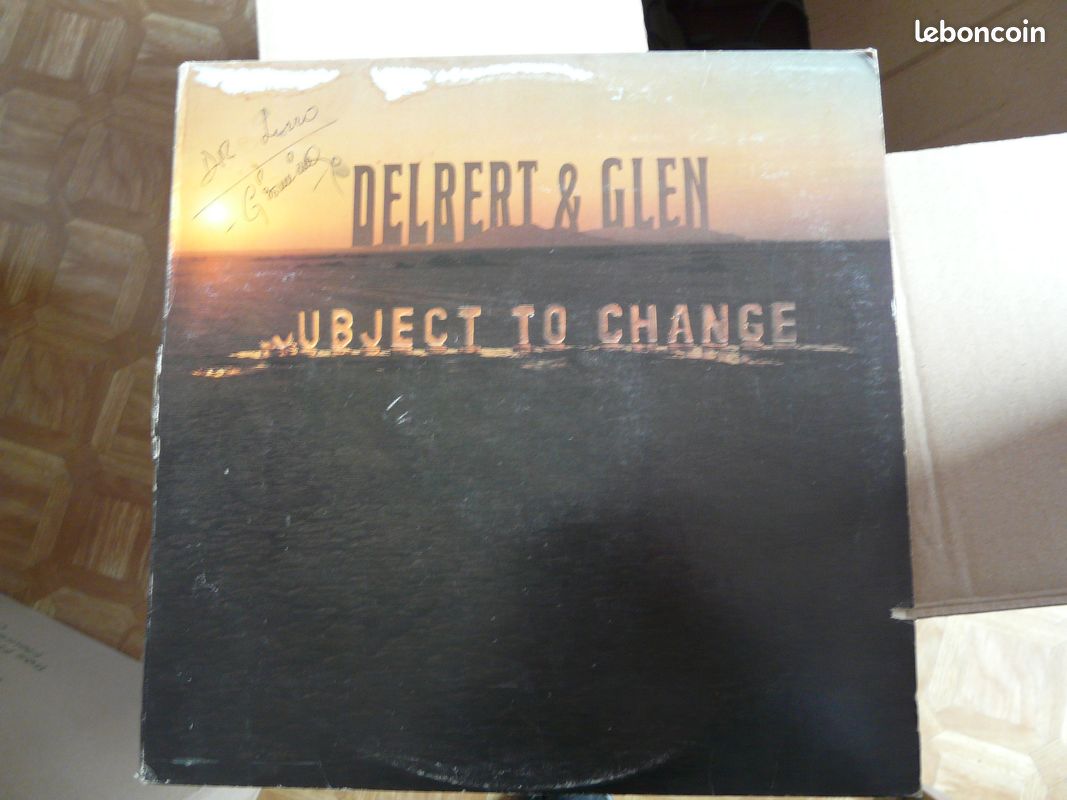 Disque vinyle 33 t delbert & glen ubject to change (image 1)