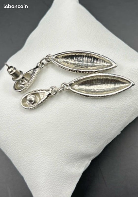 Boucles d’oreilles argenté (image 4)