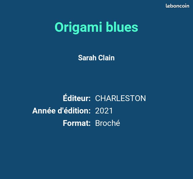 Origami blues - Sarah Clain (image 2)