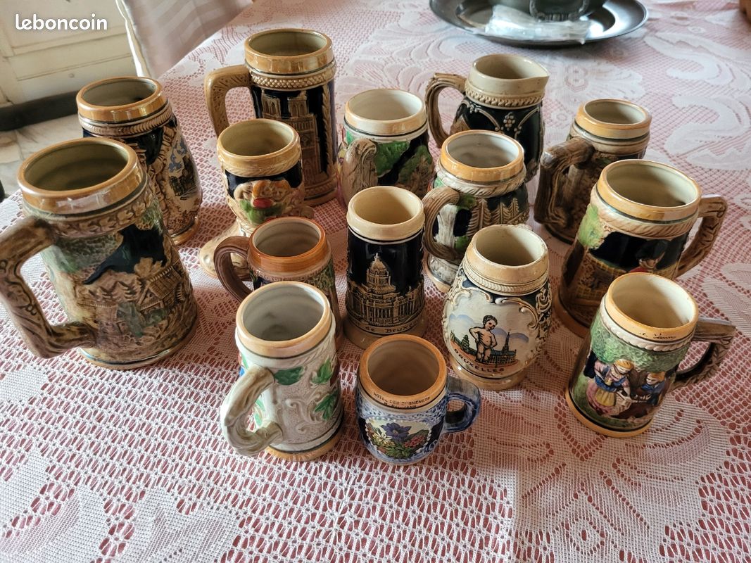 Lot Chopes à bière vintage (image 1)