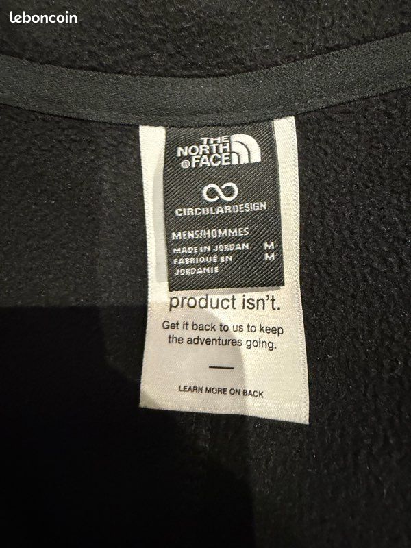 The North Face Pull Noir 1/4 Zip Taille M (image 6)