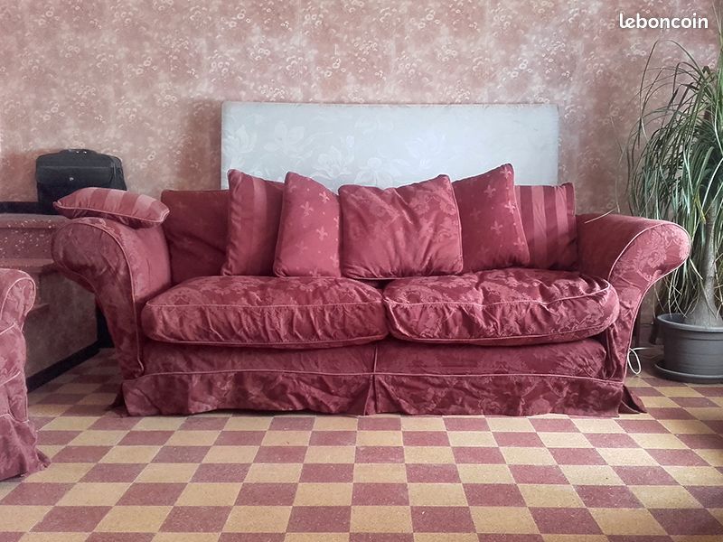 Canapé, fauteuil et pouf Roche Bobois (image 1)