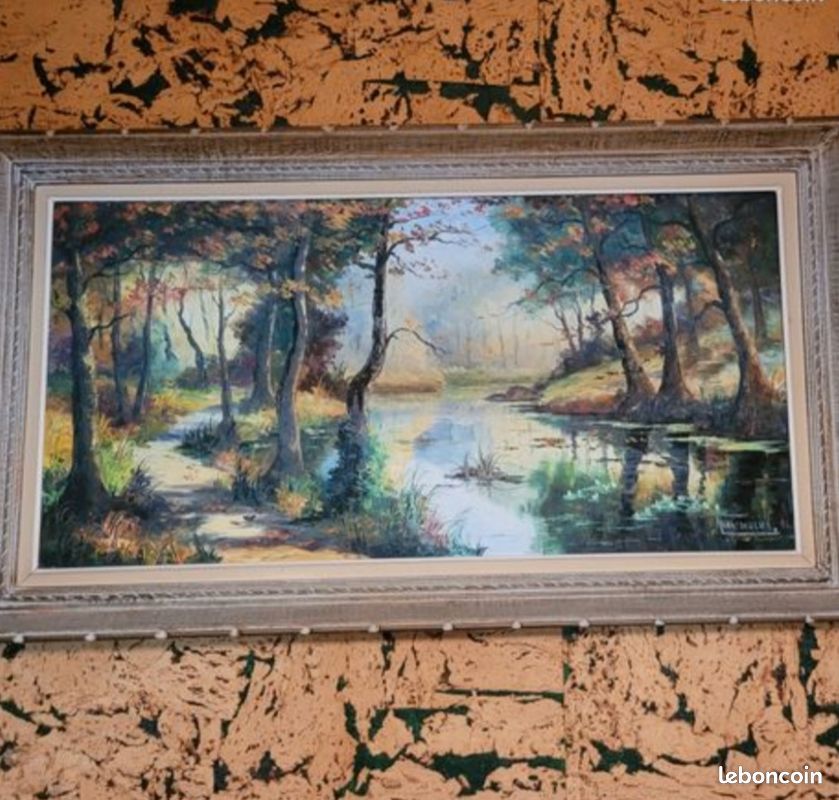 Peinture à l'huile Jean HANNEDOUCHE (image 1)