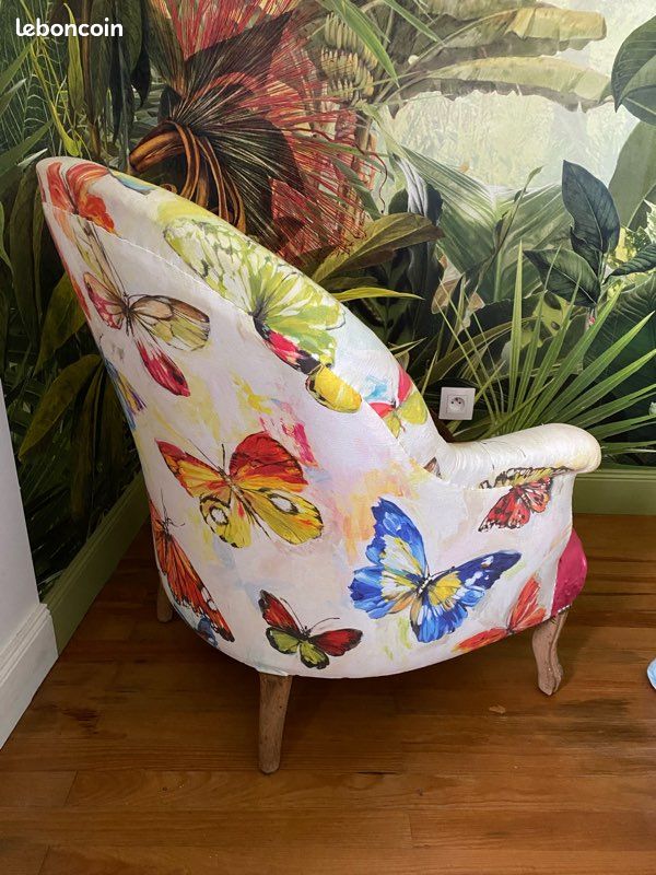 Fauteuil crapaud vintage (image 3)