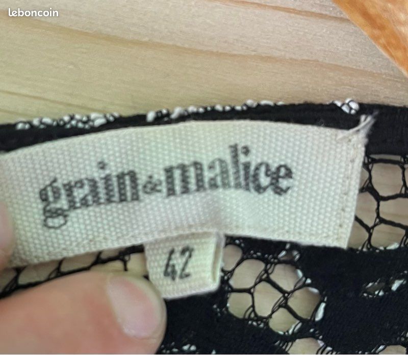 Tunique Légère Grain De Malice Taille 42 Bleue - Microfibre Respirante - Occasion Très Bon état