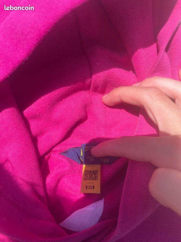 Pull Ralph Lauren rose très bon état taille 7 ans (image 4)