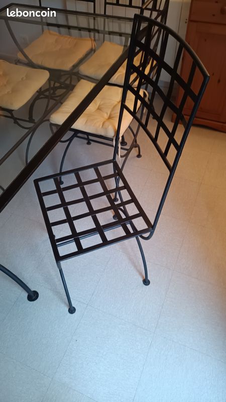 Ensemble table + chaise fer (image 3)