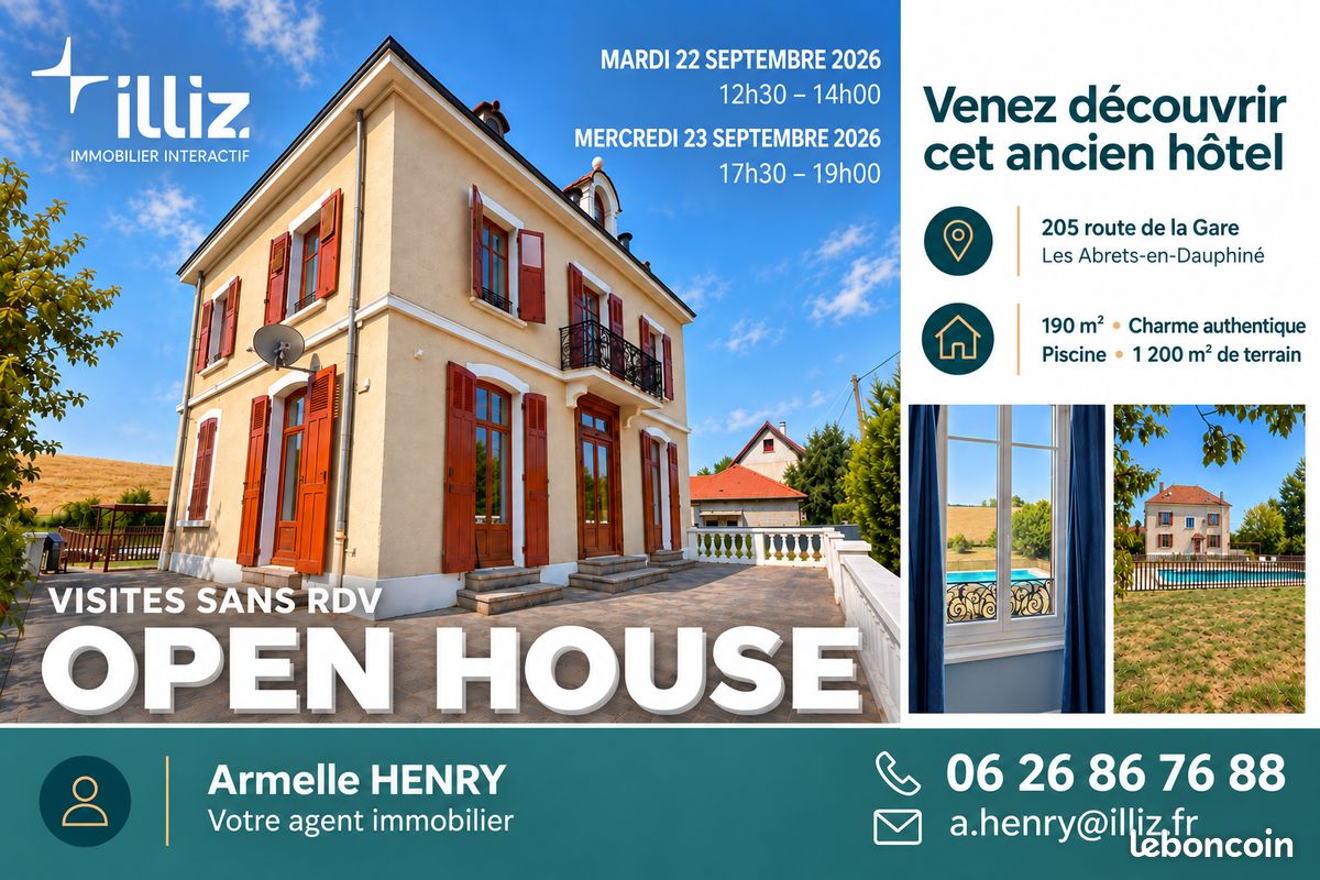 Maison 9 pièces 194 m² · à Les Abrets en Dauphiné · 194 m² · 249 000 €