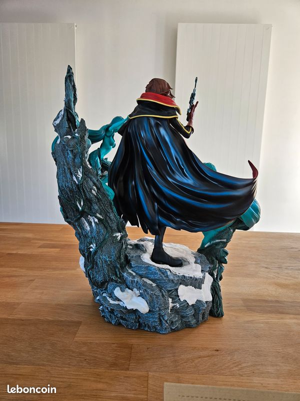 Statue Albator Capitaine Harlock - Polystone Oniri Creations - NEUVE