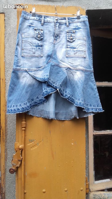 Jupe à volant en Jean/T40-42 Vêtements