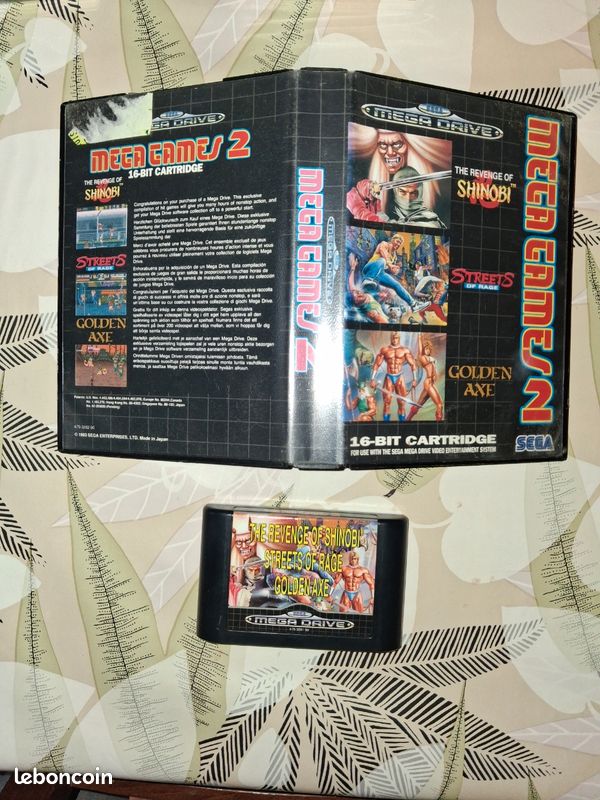 Jeu Mega Games I Pour SEGA Megadrive - Cartouche Seule Avec 2 Notices - État Correct, Fonctionnel