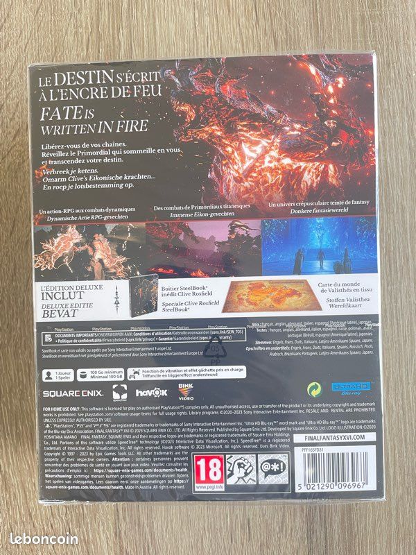 Coque originale PS5 Final Fantasy XVI neuve - Consoles