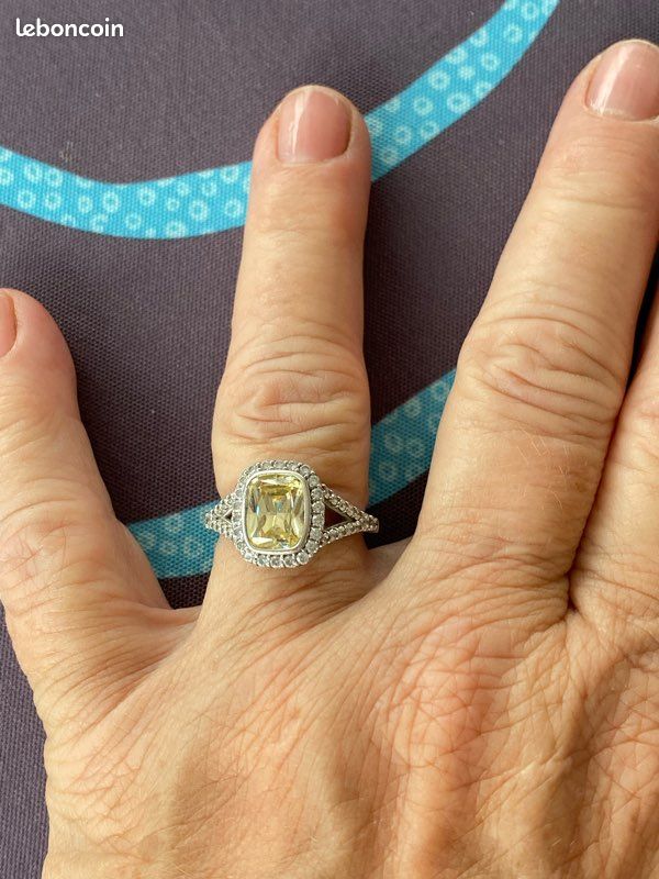 Bague zirconium argent (image 6)