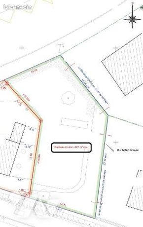 Terrain 447 m² NOYAL SUR VILAINE