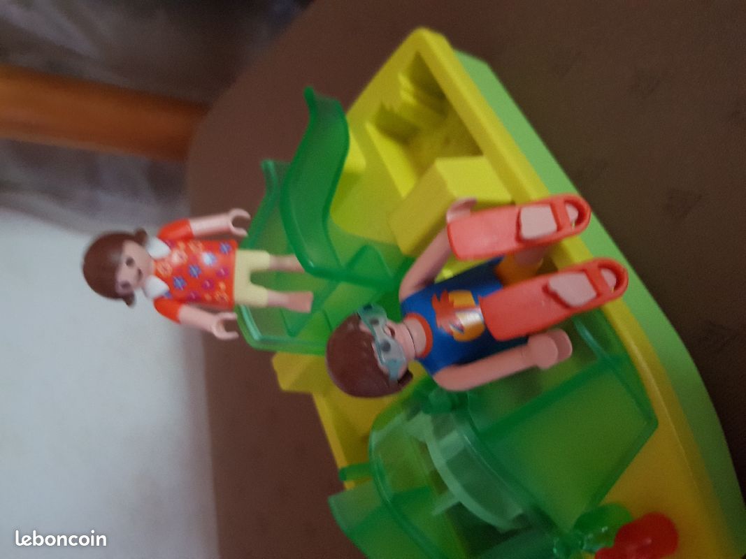 Playmobil plage, pédalo hélicoptère (image 9)