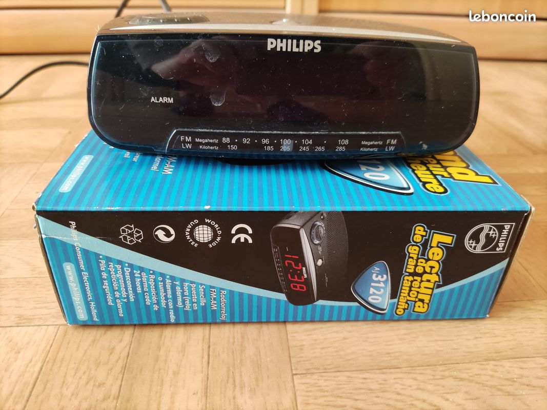 Philips Radio-réveil digital avec DAB+ AJB-3552/12 Destockage Grossiste