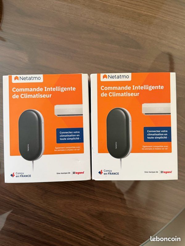 Netatmo Commande Intelligente Climatiseur - Contrôle WiFi Compatible Tous Clim - Économie Énergie