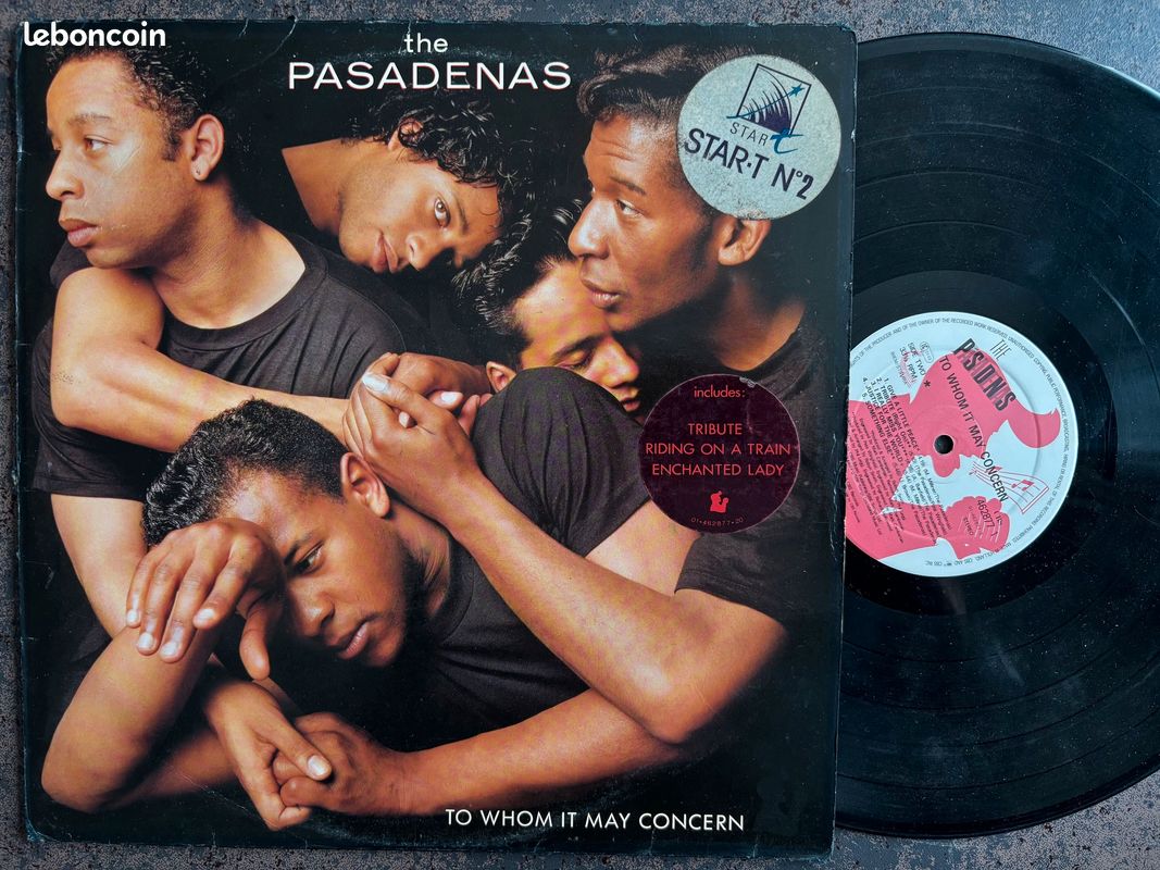 THE PASADENAS to whom it may concern 1988 LP (33T) POP DANCE FUNK (image 1)