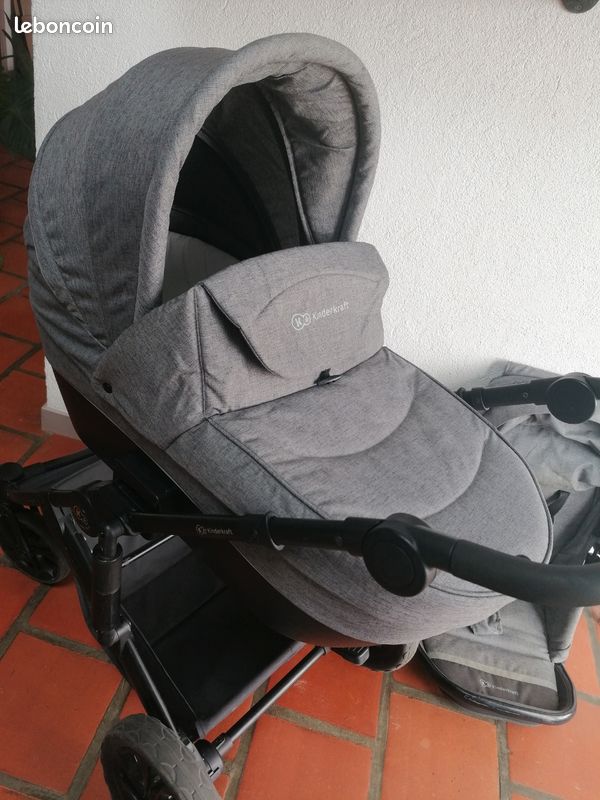 Poussette 3 en 1 Kinderkraft Moov - complète - bon état (image 12)