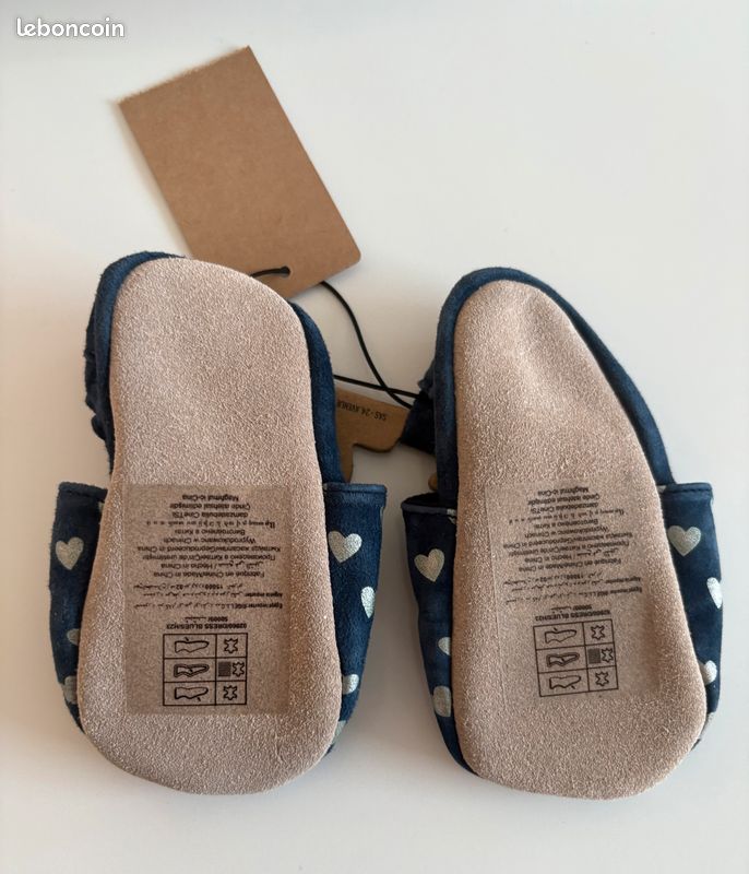 Chaussons souples Coeurs TAO neufs (image 2)