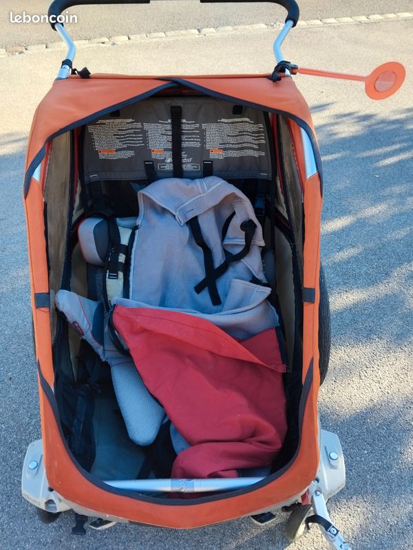 Remorque vélo places kit bébé et chancelière (image 3)