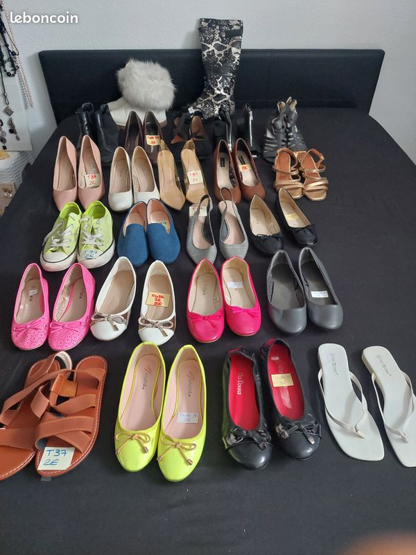 Lot De 7 Paires De Chaussures Femme Taille 4 (UK) - Marque Next, Noires, Talons, Neuves Sans Emballage