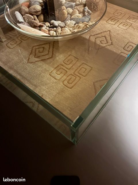 Table basse verre-bois Roche Bobois (image 3)