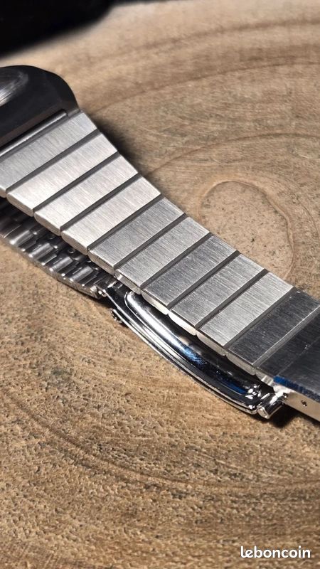 Boîtier montre automatique vintage NOS acier + bracelet intégré + verre – 35,7 mm (image 4)