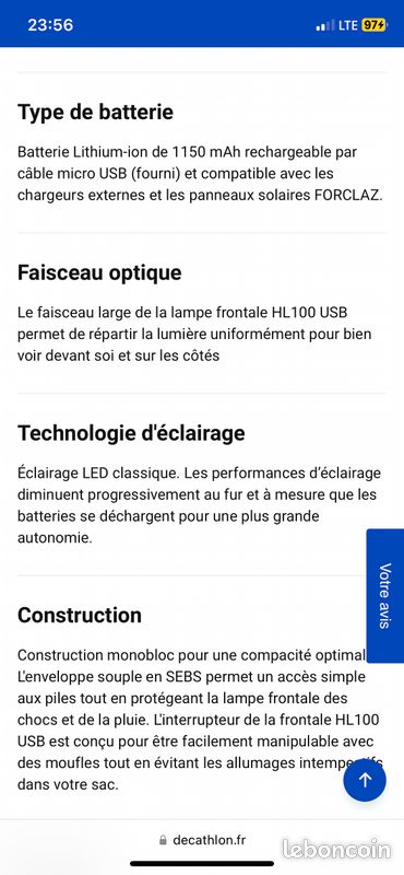 Lampe frontale (image 5)