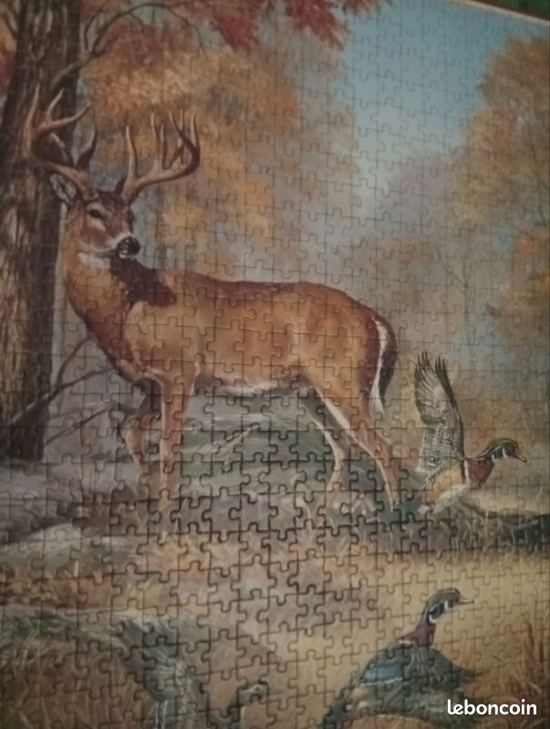 Tableau animalier/ Scène de chasse en Puzzle 86x66cm (image 2)