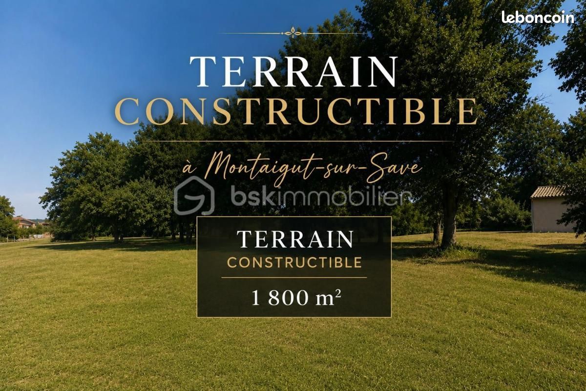 Terrain 1800 m² · à Montaigut-sur-Save · 1 800 m² · 135 000 €