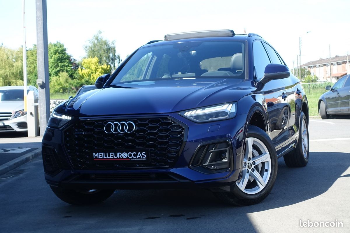 Q5 Sportback 50 Tfsi e S-Line Quattro S-Tronic Hybride Rechargeable 265ch Virtual cockpit/Cuir nappa sport chauffant/Toit ouvrant/Grd Gps/Carplay/Caméra/Hayon électrique/Attelage/1*Main/Garantie 12 mo (image 1)