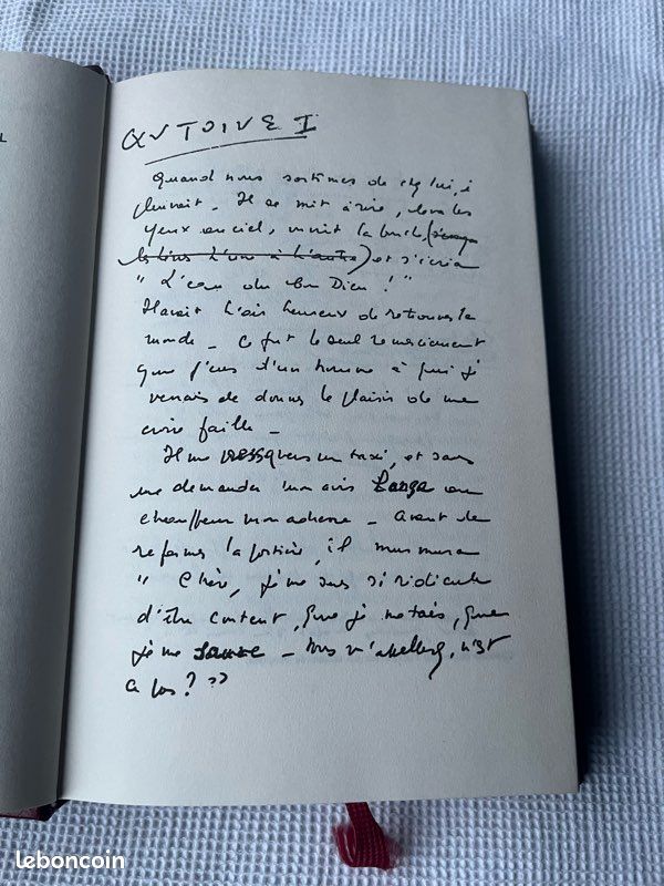 Livre, Françoise Parturier, Antoine, ou l’amant de cinq jours, Édition Famot, 1974 (image 6)