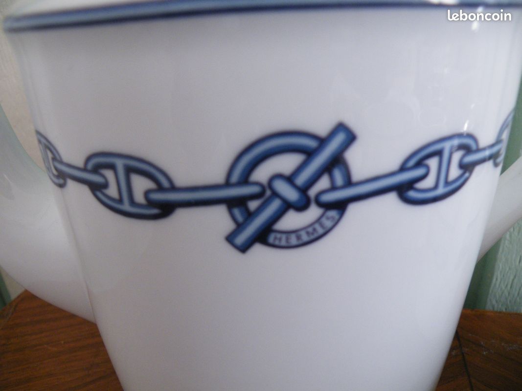 Coupe Bonbon Hermès Chaîne D'Ancre – Porcelaine – Beige – Design Français – Neuf