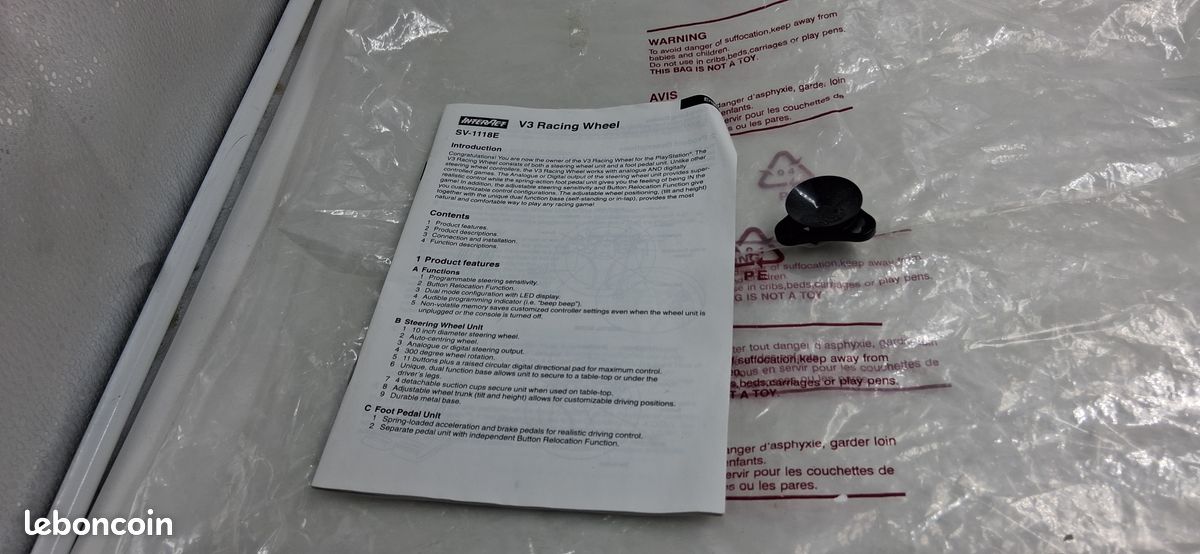Volant V3 Racing Wheel pour Playstation en boite (image 15)