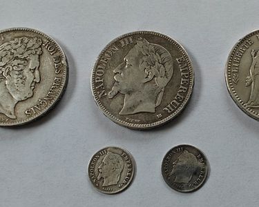 MONNAIES FRANÇAISE. PIÈCES De 5 Francs Anciennes De Collection