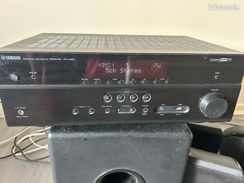 Home Cinéma 5.1 complet - Ampli Yamaha RX-V485 + Pack Enceintes Focal (image 1)