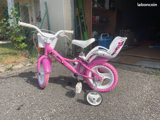 Vélo Enfant SCH Bikes – 14 Pouces, Rose, Avec Panier Et Poupée Porte-bébé