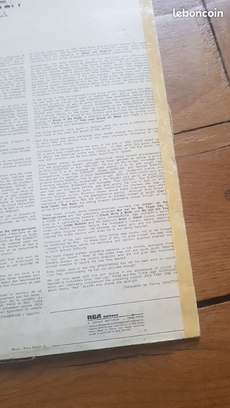 Vinyle 33 Tr Artie Shaw and his orchestra (image 8)