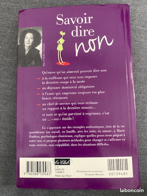 Savoir dire NON Marie Haddou livre (image 2)