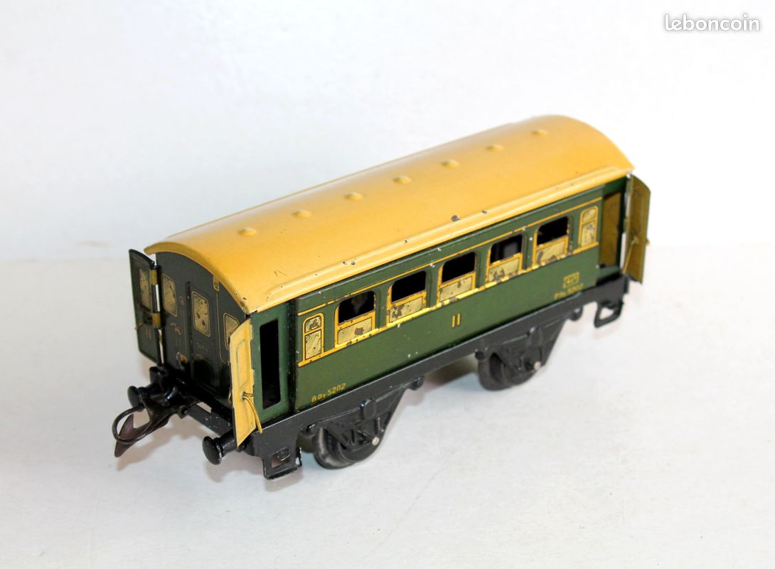 Voiture Voyageur Hornby Avant-guerre, 1ère Classe, 4 Portes Ouvrantes, O, Série 1S