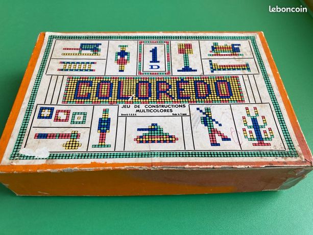 Jeu De Construction COLORADO Vintage En Bakélite Multicolore - Ancien, Pièces Complètes