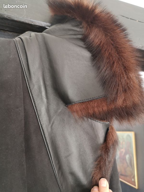 Leather Jacket Sprung Freres Lammfellmantel Cuir Fourrure Sprung