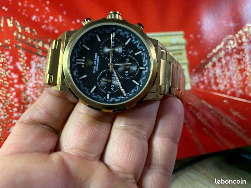 Très belle montre de luxe doré Montres Bijoux