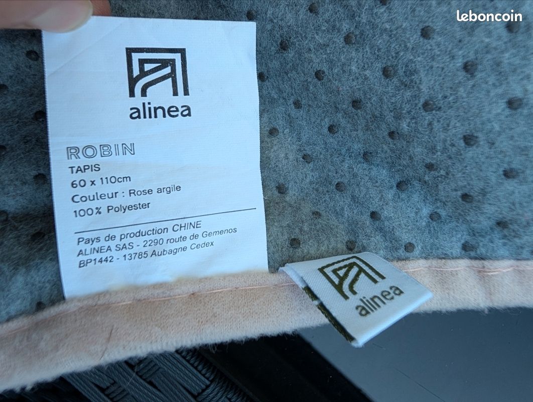 2 tapis rose Alinéa Robin 60*110 cm sortie de lit (image 2)