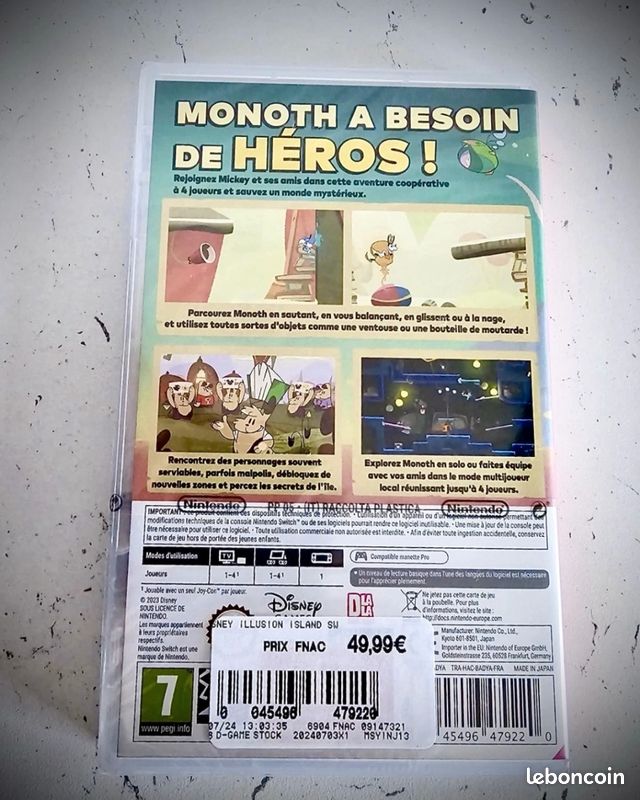 Jeu Vidéo Disney Illusion Island - Switch - NEUF Sous Blister - Français -Mickey (image 2)