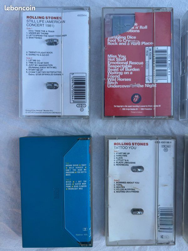 Lot 6 Cassettes Audio K7 The Rolling Stones (image 5)