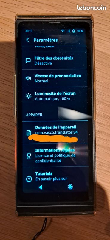 Traducteur Vocal Vasco V4 – 108 Langues – Internet Gratuit à Vie – Comme Neuf