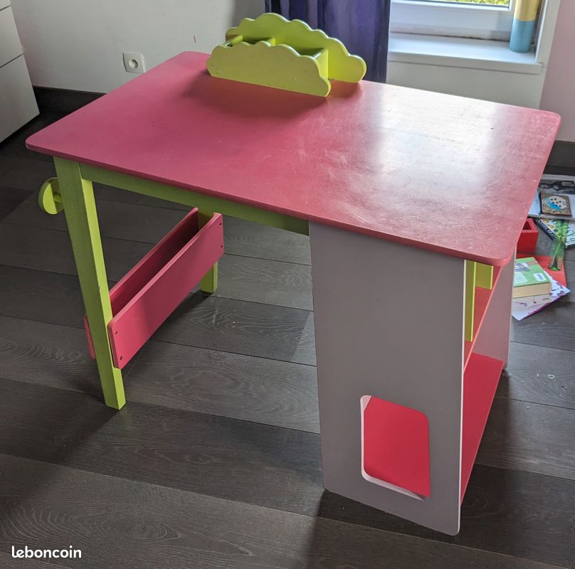 Magnifique bureau coloré avec chaise pour enfant (image 2)